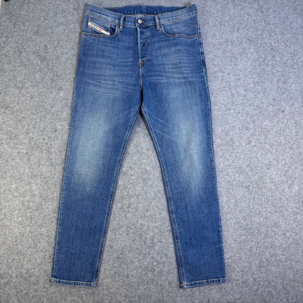 Diesel D-Fining 2005 Jeans Mens 33x30 Blue Excellent Tapered Fit Denim A03571